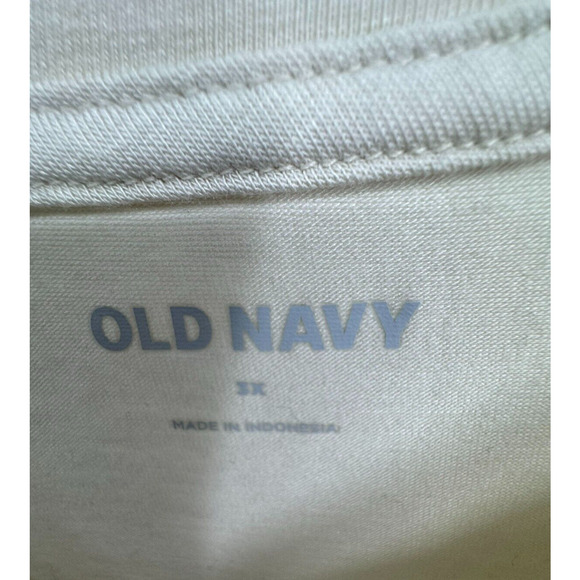 Old Navy Womens Pullover Round Neck T-Shirt Top Short Sleeve Size 3X Beige NWOT - Picture 3 of 3